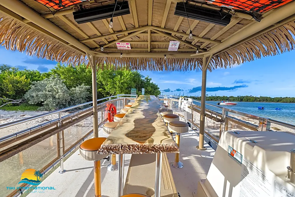 Large bar with 12 stools